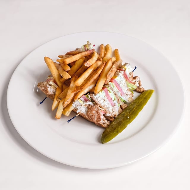 Tuna Salad Club Sandwich.